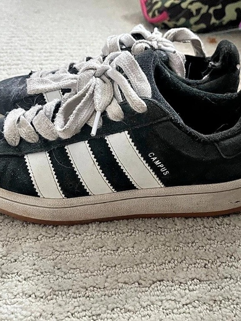 adidas Campus Black & White Sneakers US 7.5